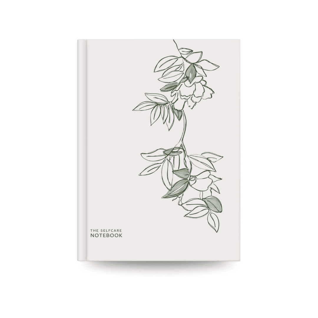 Minimal Floral Self-Care Notebook | Aesthetic Botanical Journal for Daily Notes - Memories InsiteMINIMAL FLORAL SELF-CARE NOTEBOOK